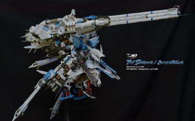 ​完美细节精涂，机甲之城蓝色深度强袭高达模型