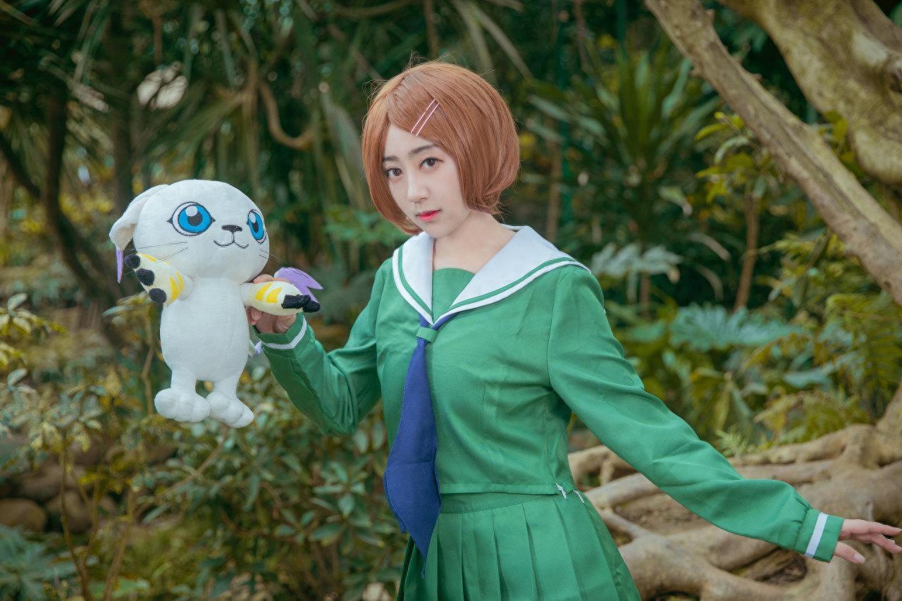 《数码宝贝》八神嘉儿Cos：童年与成长，童年的回忆让人着迷！