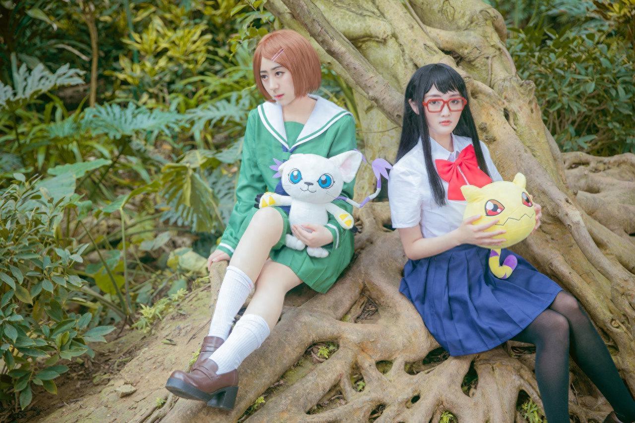 《数码宝贝》八神嘉儿Cos：童年与成长，童年的回忆让人着迷！