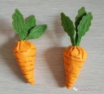 ​幼儿园亲子手工之不织布，趣味果蔬大全，让孩子们灵感大爆发！