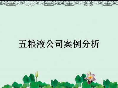 ​五粮液酒醉多元化案例，五粮液酒醉多元化案例推行的是那种类型的多元化战