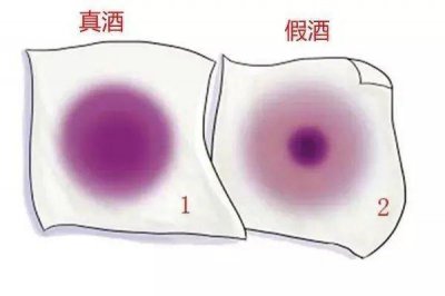 ​真假红酒纸巾鉴别图片_红酒真假辨别纸巾