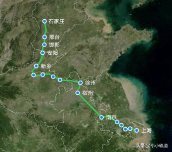 ​K234次列车由上海至石家庄，途经徐州、郑州，耗时约19小时