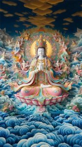 ​别划走，你被点中了！观世音菩萨壁纸，尽显慈悲与祥和！