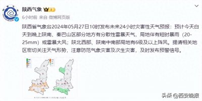 ​阵雨！中雨！大雨！陕西最新预报！西安下雨时间确定