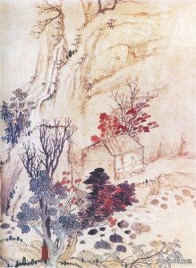 ​远上寒山石径斜的“斜