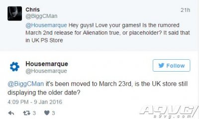 ​PS4独占作品《异化》延