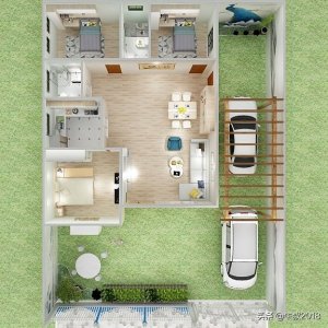 ​新农村小户型新房一层