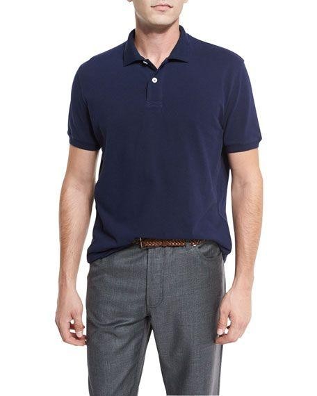 藏蓝色t恤穿搭（今夏超火的藏蓝色T恤）(11)