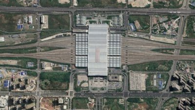 ​航拍高铁G1348次（长沙南-上海虹桥）各车站，途经南昌、杭州