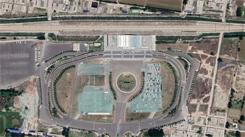 航拍动车D2506次(西安北-太原南)各车站,途经临汾、平遥古城