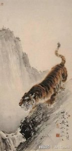 ​老虎出没，真是画虎画