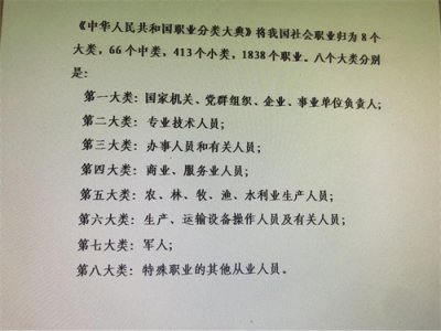 ​职业类别有哪些？