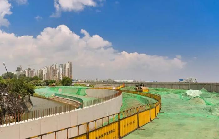 宝山区滨江大道即将建成：位于吴淞国际邮轮港和上海长滩之间