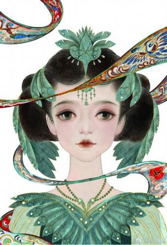 醉画仙最经典的画（80后清华才女把词牌名）(1)