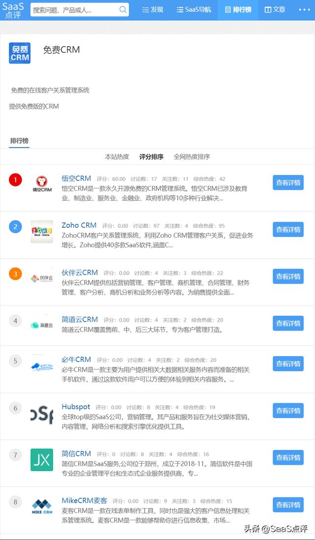 最适合您企业的免费crm软件（2025年有哪些免费实用的CRM）(2)