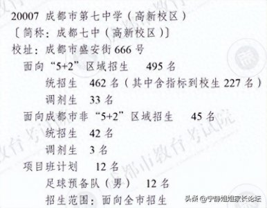 ​“5+2”区高中招生方式